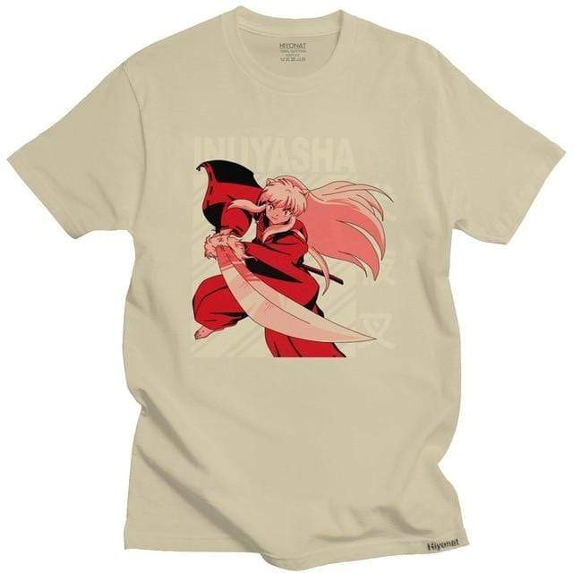 Inuyasha t-shirt manches courtes 100% coton décontracté mode cosplay