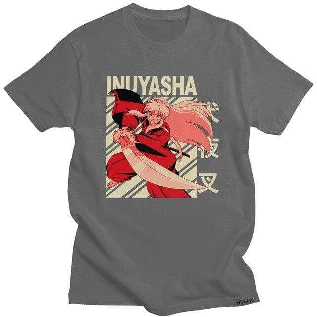 Inuyasha t-shirt manches courtes 100% coton décontracté mode cosplay