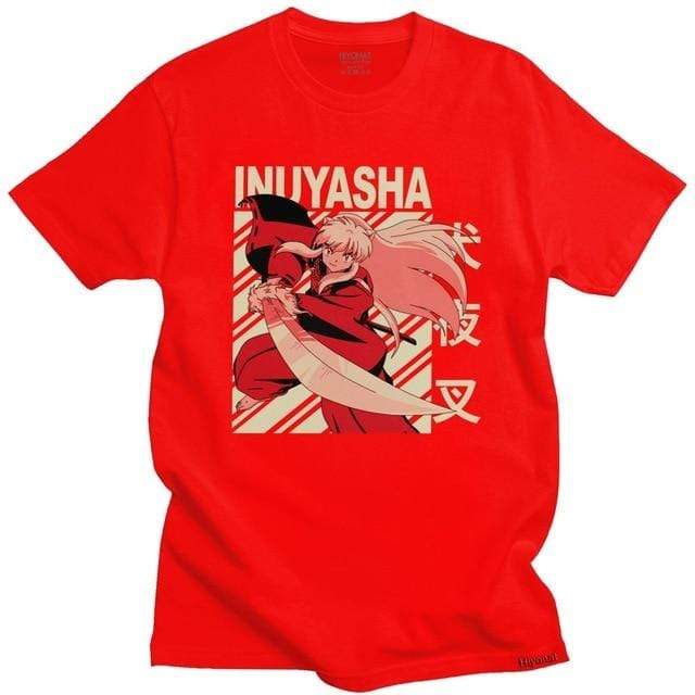 Inuyasha t-shirt manches courtes 100% coton décontracté mode cosplay