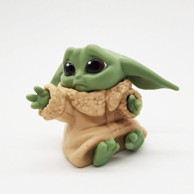 Jouets figurines bébé Yoda The mandalorian mignon, jouets d'action Mini 5-6cm, Mandalorian Yoda, jouets d'action Star Wars