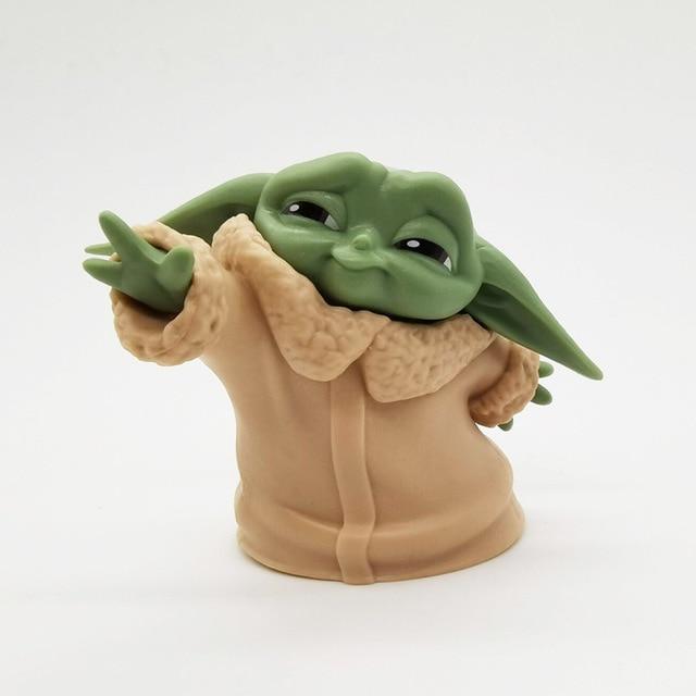 Jouets figurines bébé Yoda The mandalorian mignon, jouets d'action Mini 5-6cm, Mandalorian Yoda, jouets d'action Star Wars