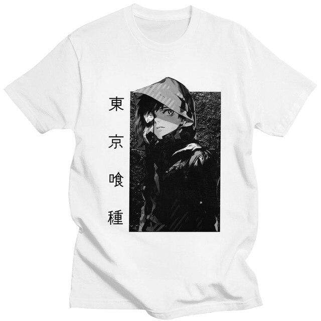 Kaneki Ken Tokyo Ghoul t-shirt manches courtes 100% coton décontracté mode cosplay