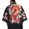 Kimono Cardigan Japonais- Dragon rouge