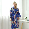 Kimono Court Bleu Femme