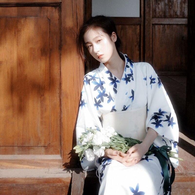 Kimono Femme Blanc Long