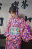 Kimono Fleuri Femme Violet