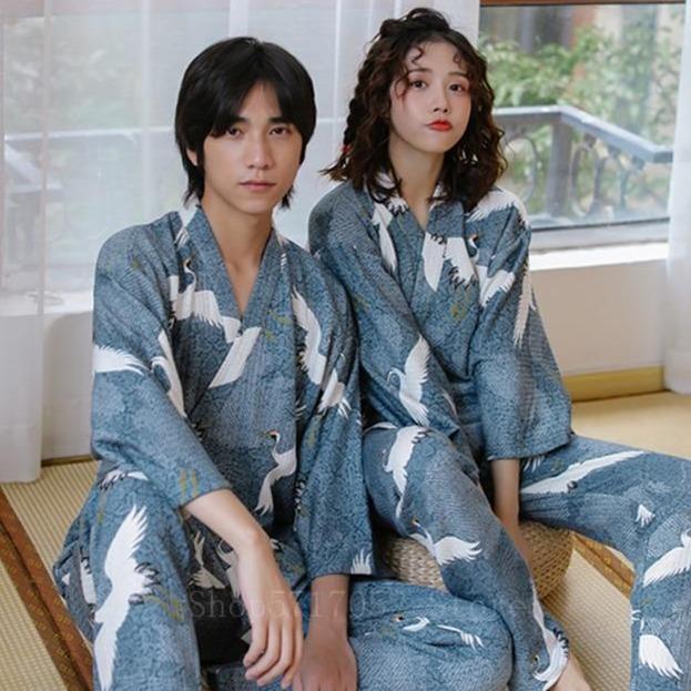 Kimono Pyjama Japonais Homme Femme