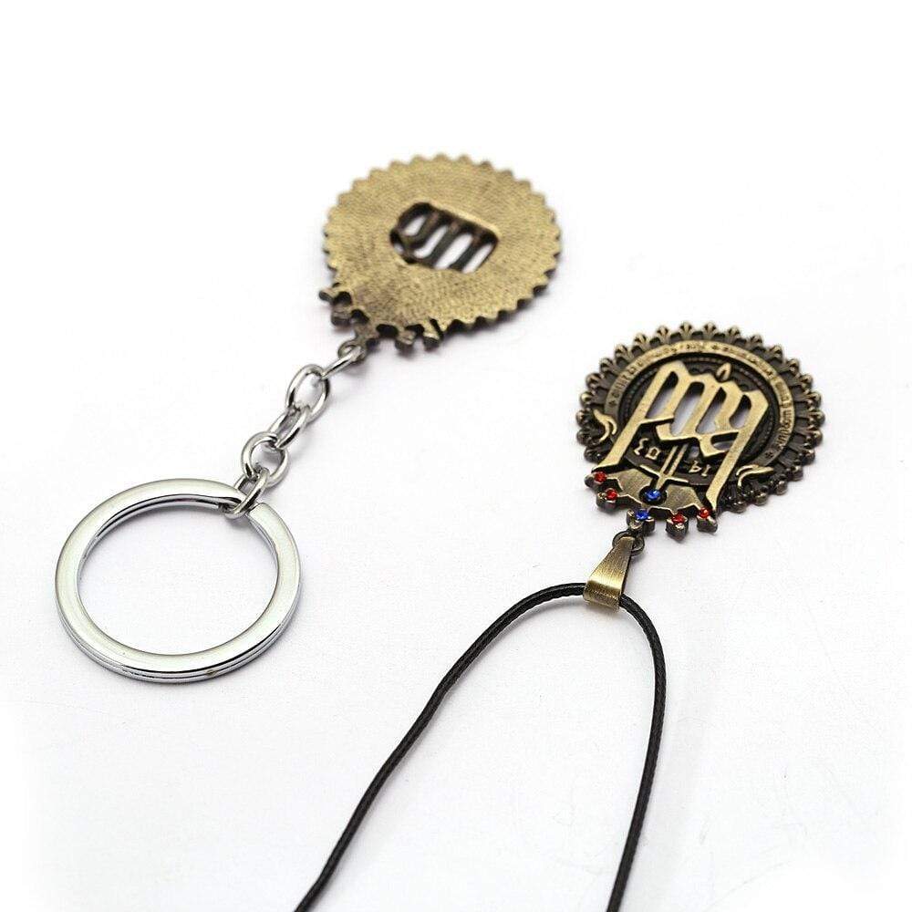 Kingdom Come Deliverance porte-clés en métal Logo pendentif porte-clés hommes voiture femmes sac