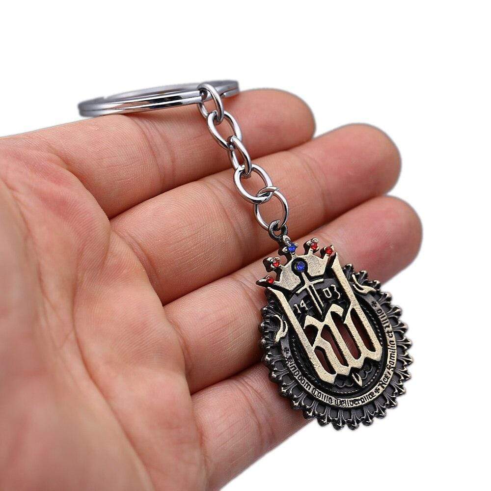 Kingdom Come Deliverance porte-clés en métal Logo pendentif porte-clés hommes voiture femmes sac