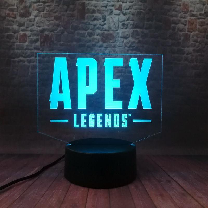 Lampe Apex Legends Battle Royale 3D Illusion Lampe led 7 couleurs