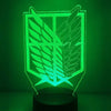 Lampe Attack on Titan Wings of Liberty 3d lampe led 3D