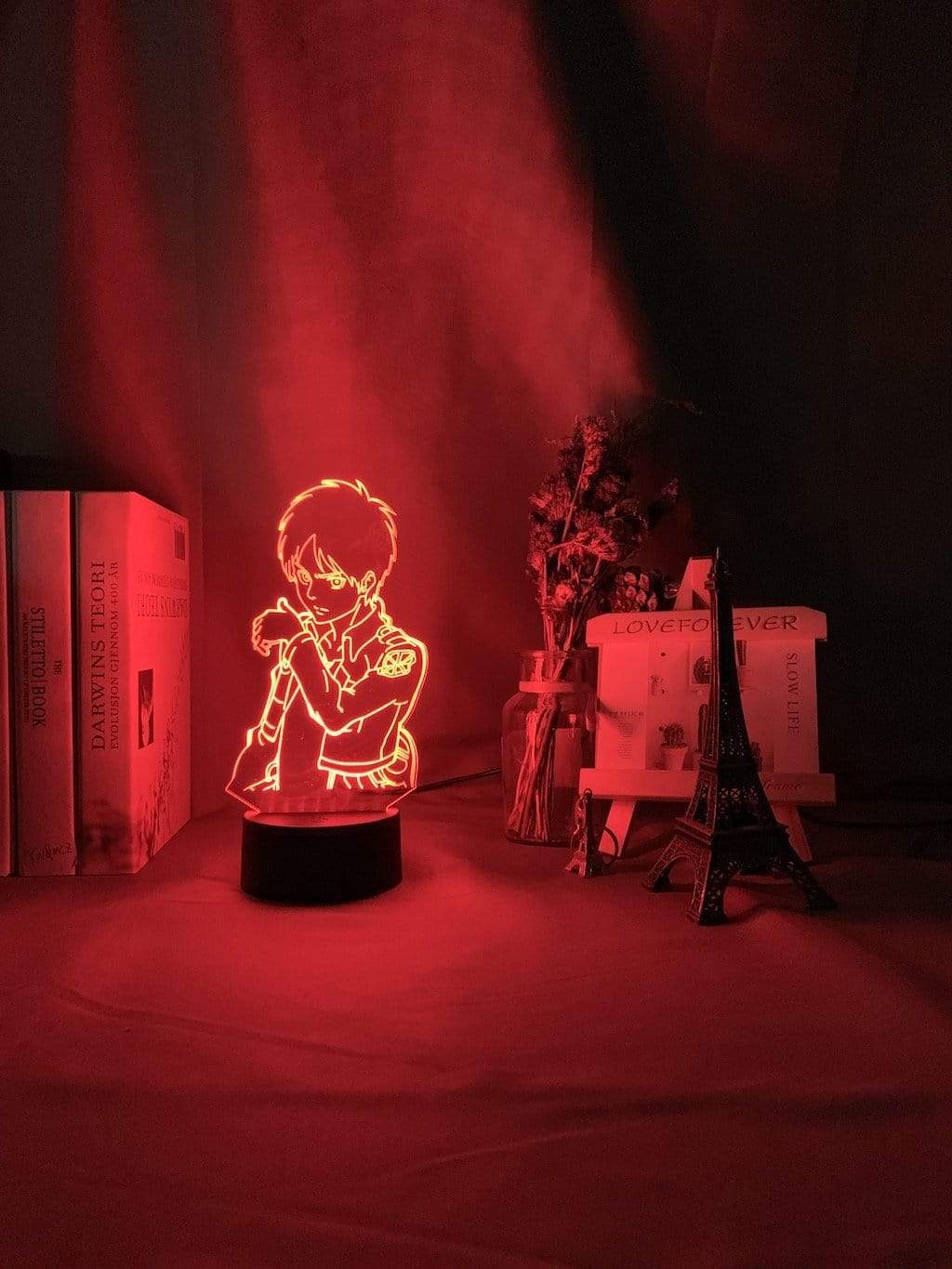 Lampe Attaque des titans Eren Yeager décor veilleuse Lampe led 3D Attaque des titans acrylique