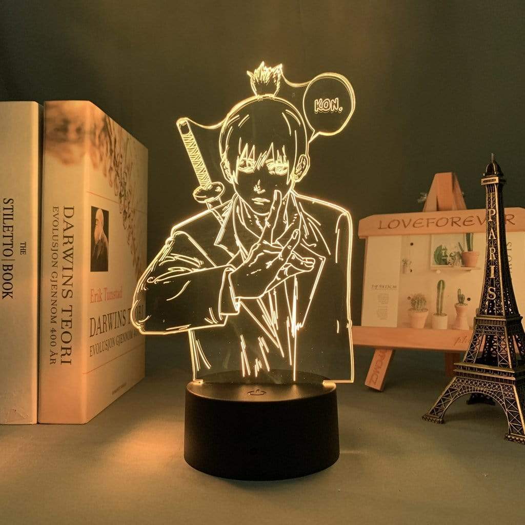 Lampe Chainsaw Man Aki Hayakawa goodies manga lampe led 3D cadeau décor