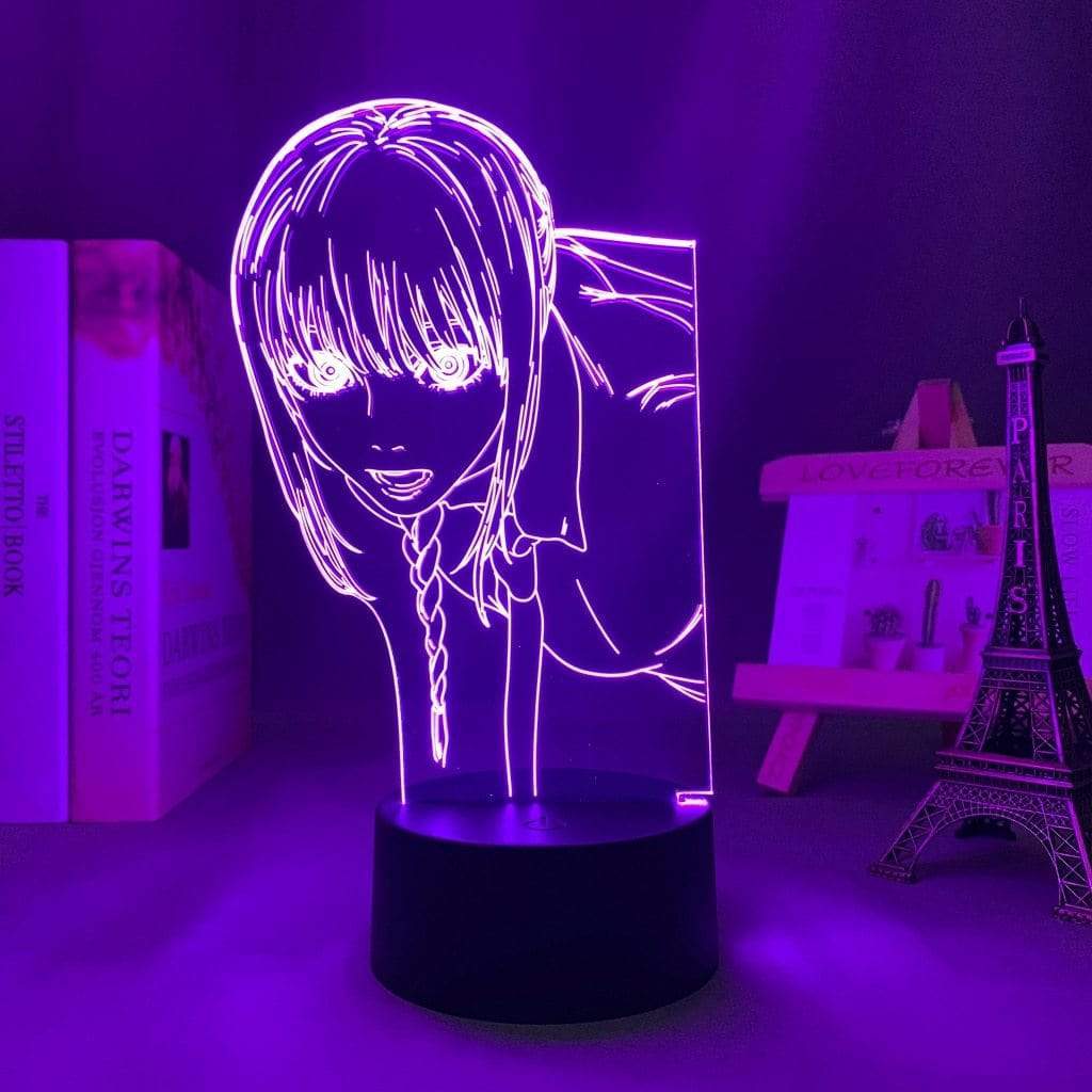 Lampe Chainsaw Man Makima goodies manga lampe led 3D cadeau décor