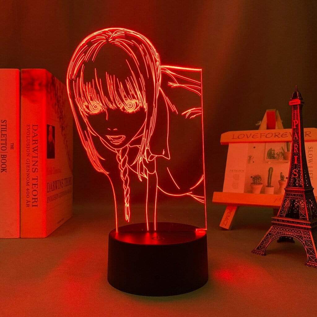 Lampe Chainsaw Man Makima goodies manga lampe led 3D cadeau décor