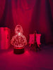 Lampe Date A Live Kurumi Tokisaki goodies manga animé lampe led 3D