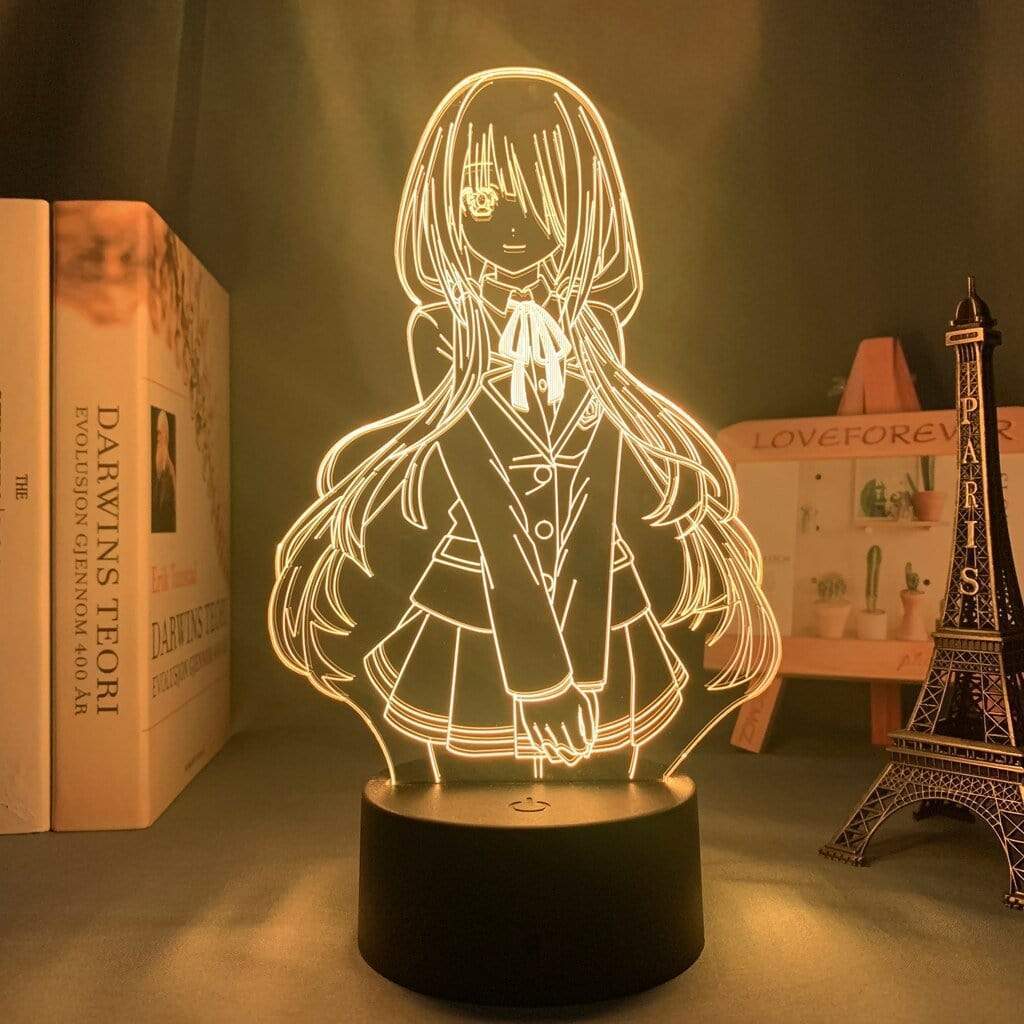 Lampe Date A Live Kurumi Tokisaki goodies manga animé lampe led 3D
