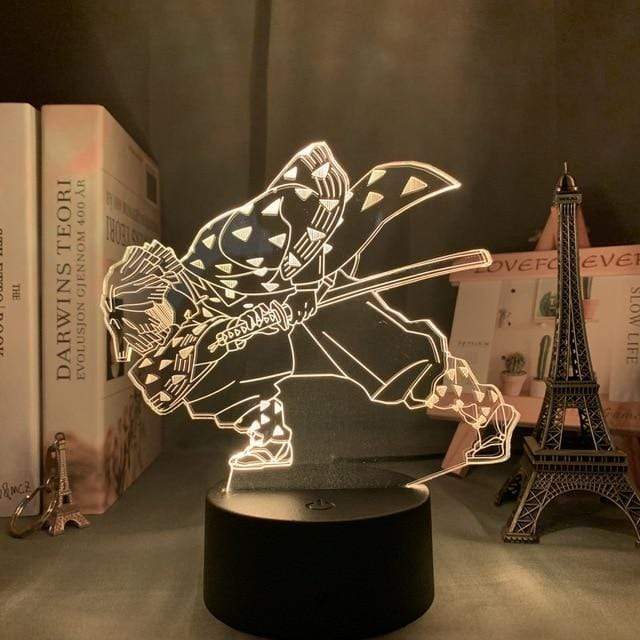 Lampe Demon Slayer Agatsuma Zenitsu  lampe 3D led veilleuse décor manga