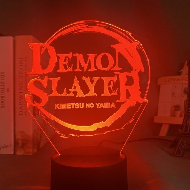 Lampe Demon Slayer Agatsuma Zenitsu  lampe 3D led veilleuse décor manga