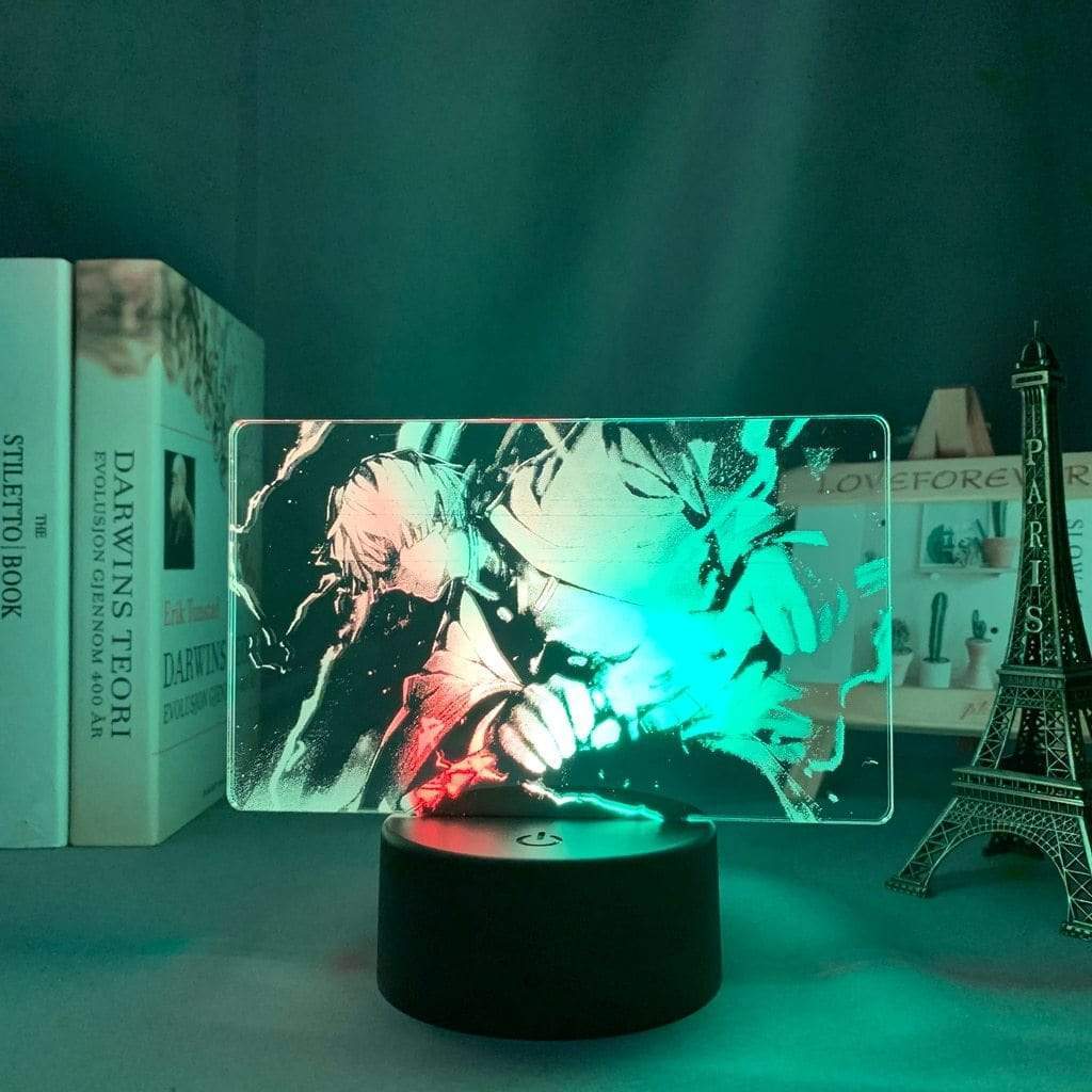 Lampe Demon Slayer Zenitsu Agatsuma Kimetsu No Yaiba goodies manga animé lampe led 3D