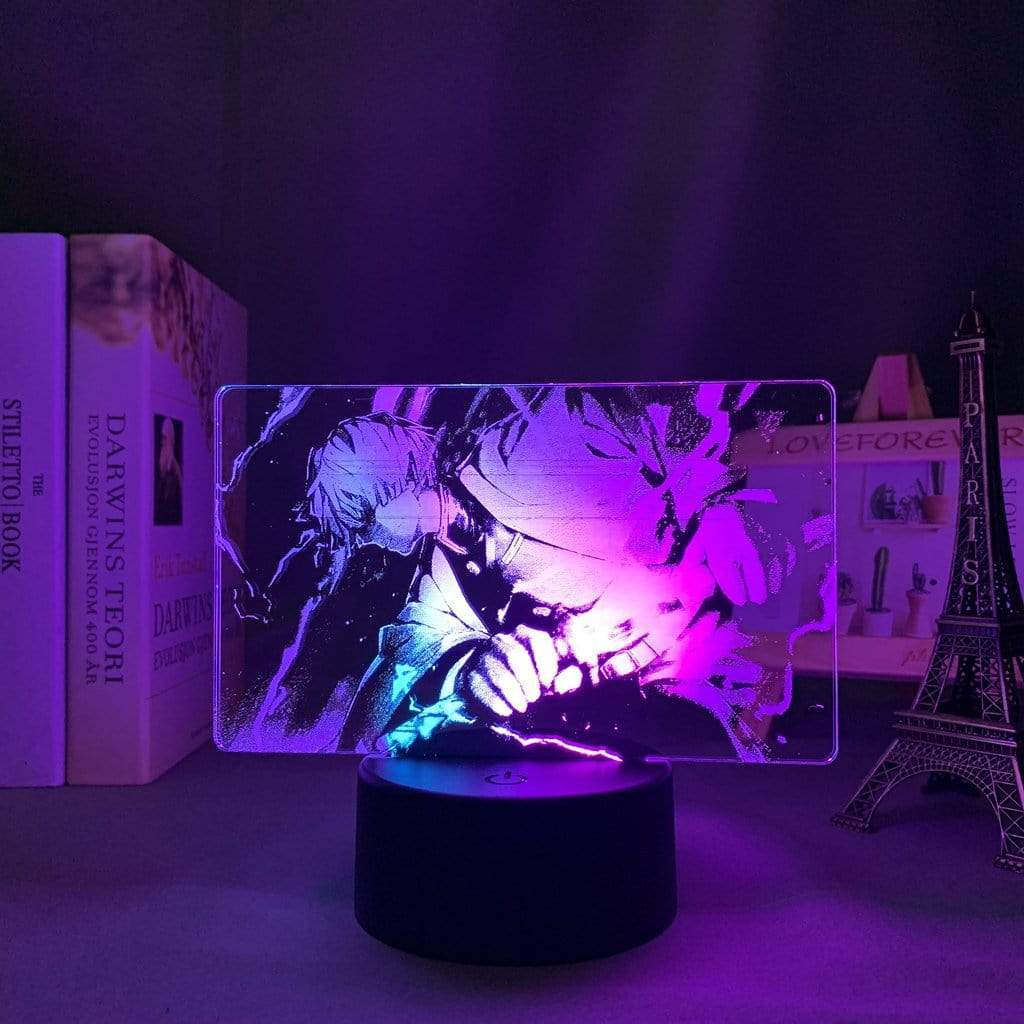 Lampe Demon Slayer Zenitsu Agatsuma Kimetsu No Yaiba goodies manga animé lampe led 3D