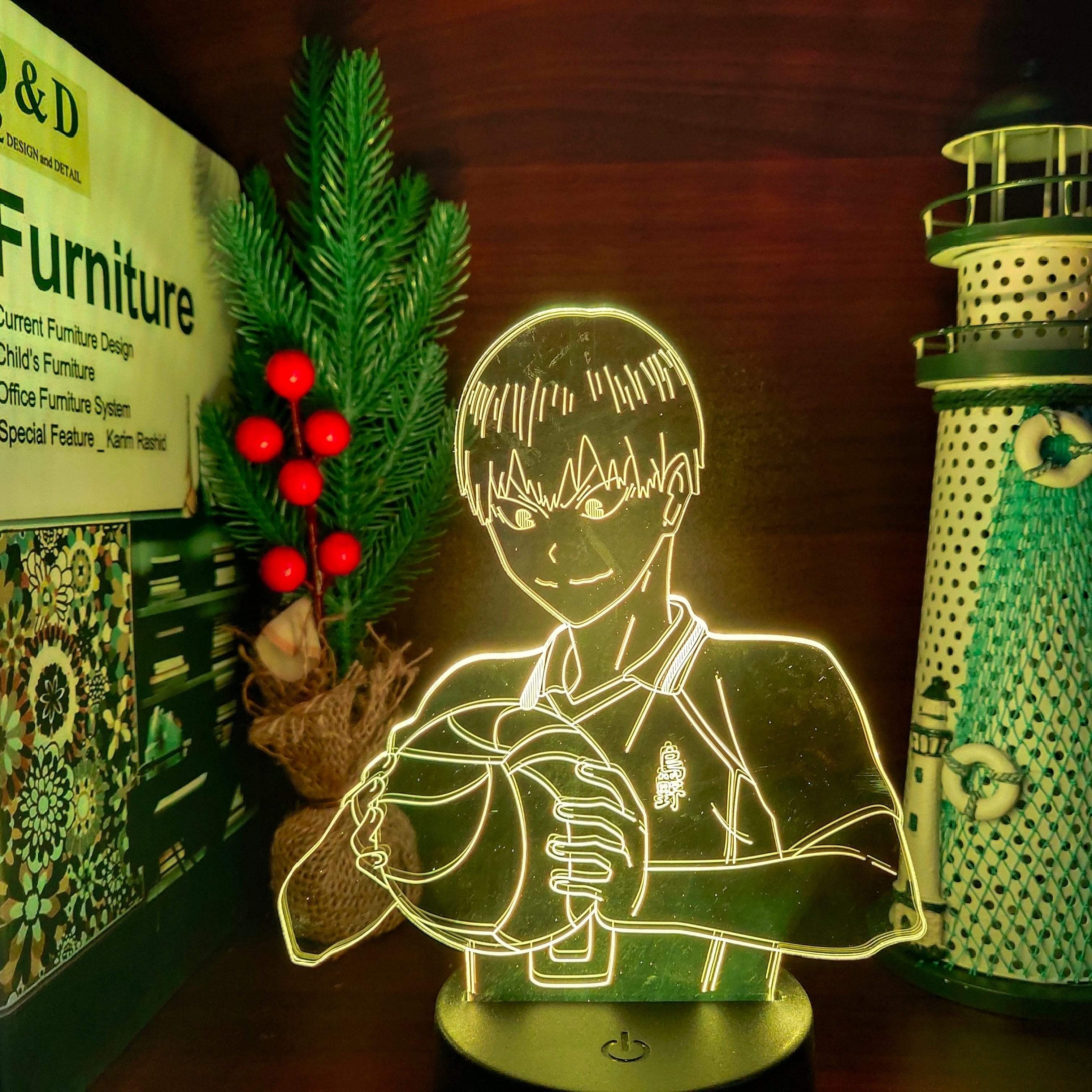 Lampe Haikyuu kageyama tobio 3D Led lampe led 3D