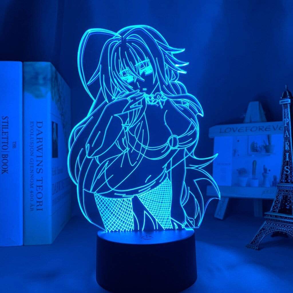 Lampe High School DxD Rias Gremory goodies manga animé lampe led 3D cadeau décor