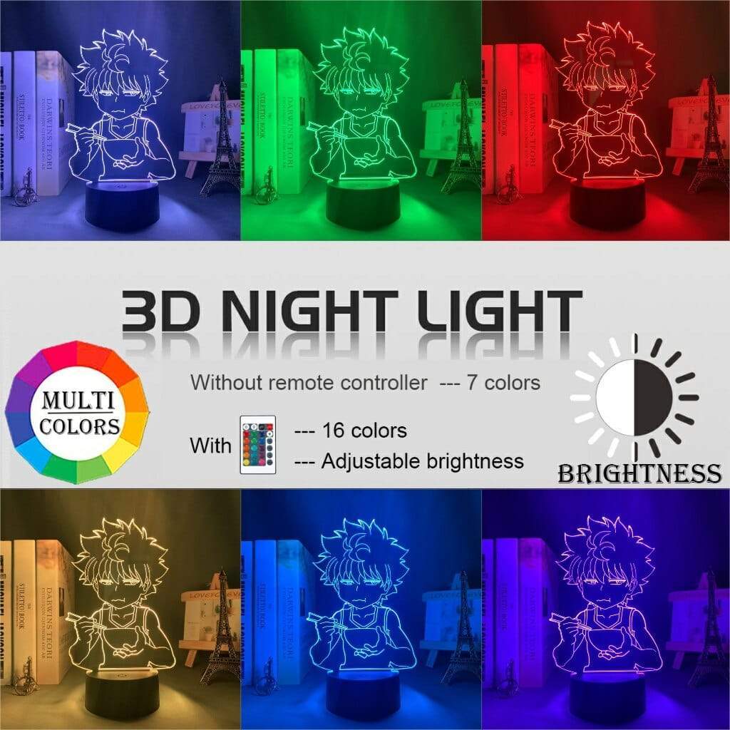 Lampe Hunter X Hunter Killua Led Light for Kids Bedroom Decor lampe led 3D