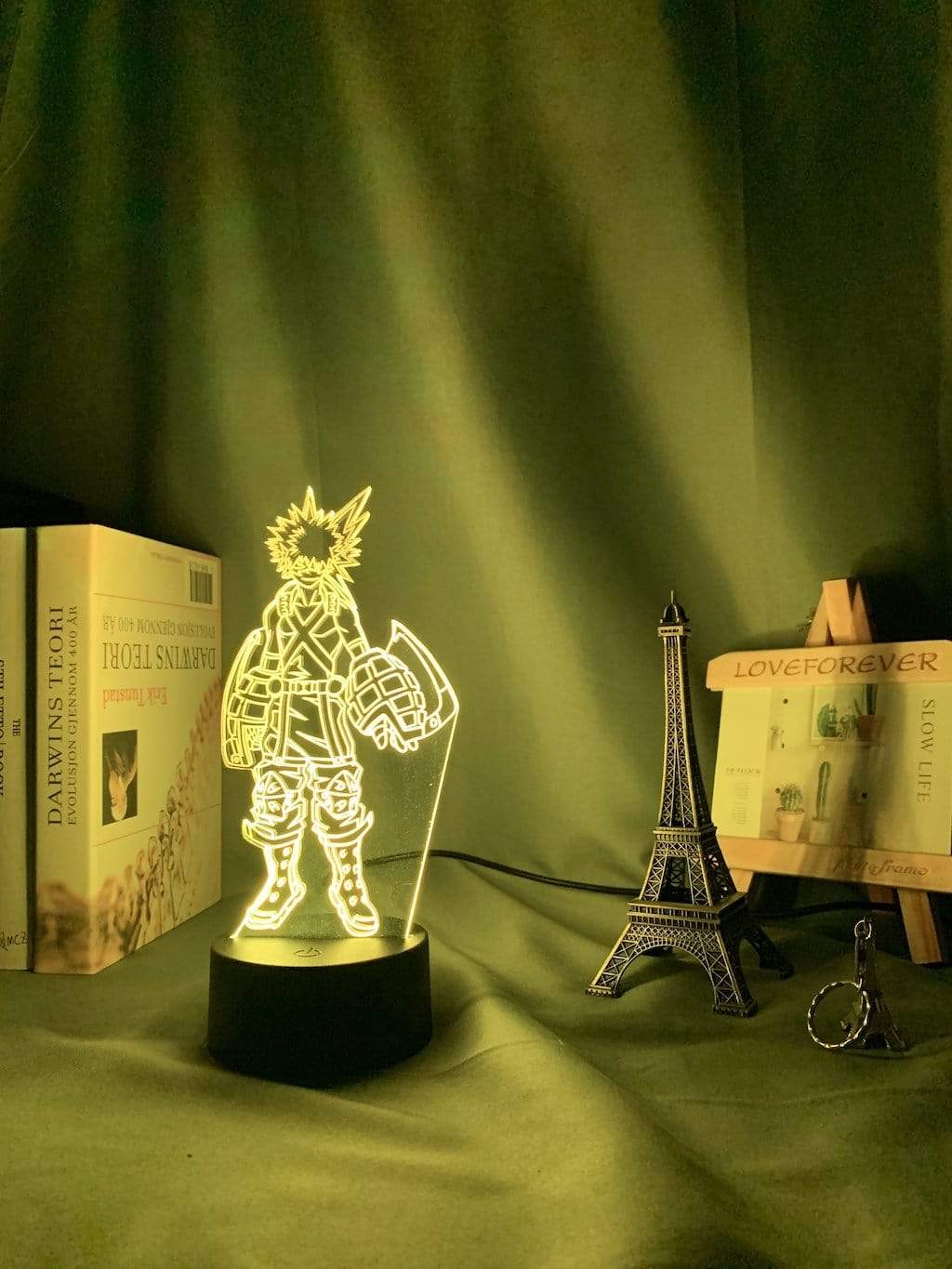 Lampe Katsuki Bakugo Figure Kids Bedroom My Hero Academia Gift Led Night Light