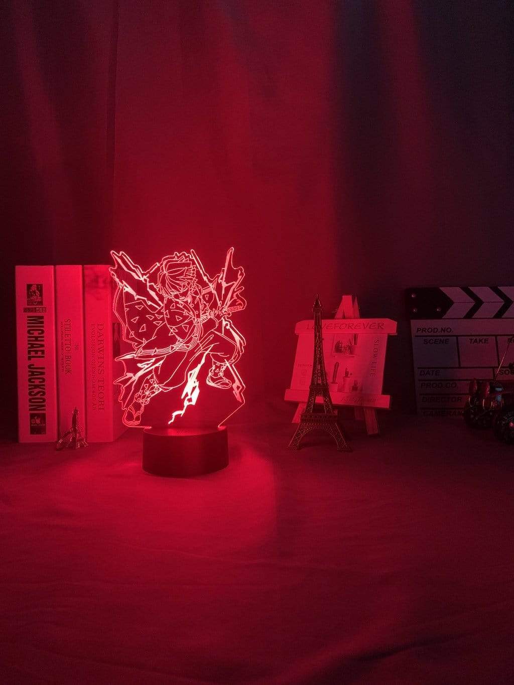 Lampe Kimetsu No Yaiba Led Night Light Anime Demon Slayer Lamp for Bedroom Decor Agatsuma Zenitsu Light lampe led 3D