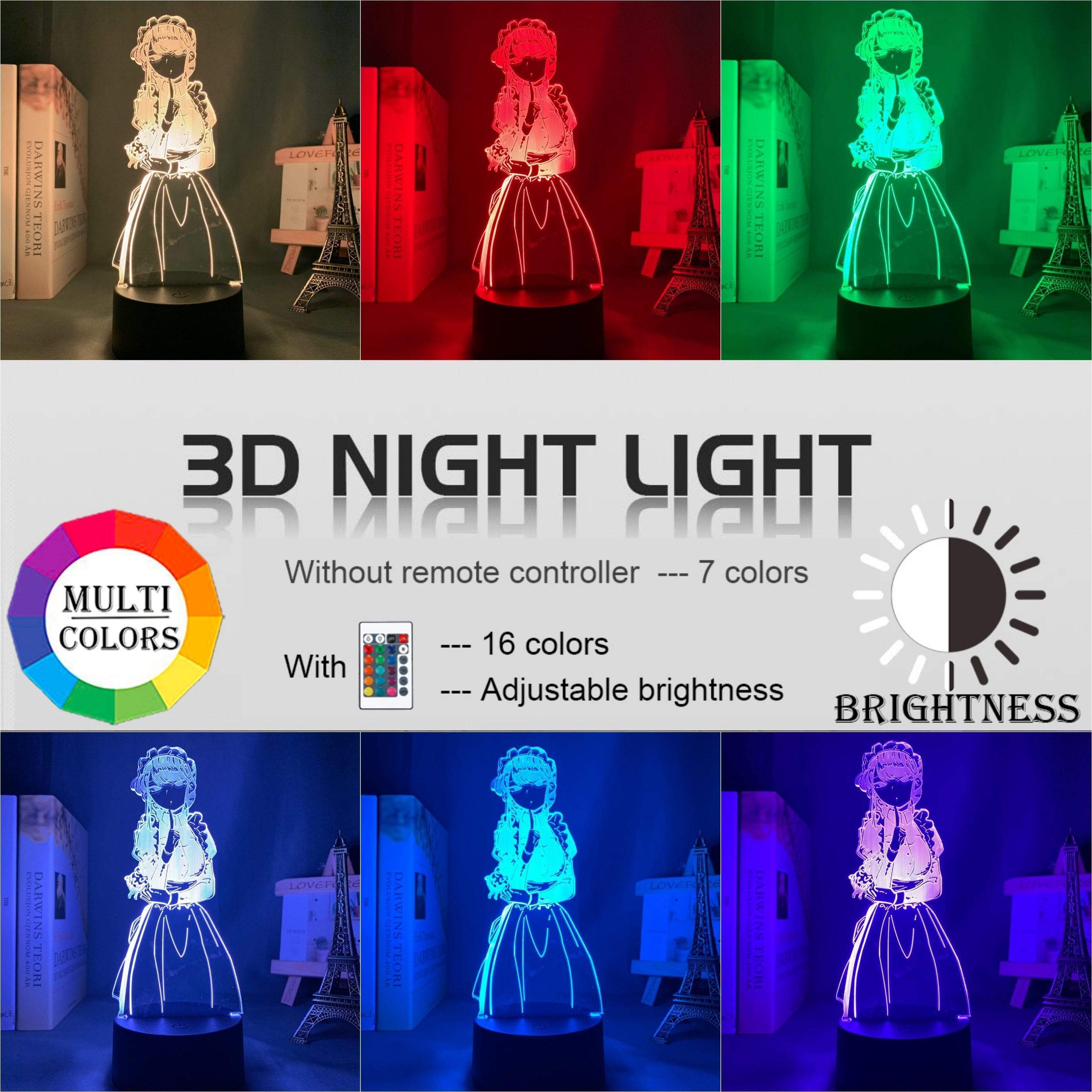 Lampe Komi Can't Communicate Anime Table Lamp for Kids Bedroom Decoration lampe led 3D