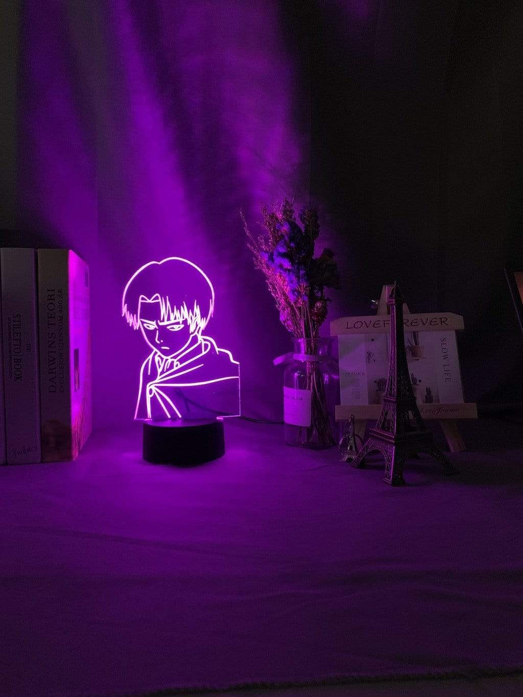 Lampe Levi Ackerman Figure Led Night Light for Kids Lampe Attack on Titan Gift