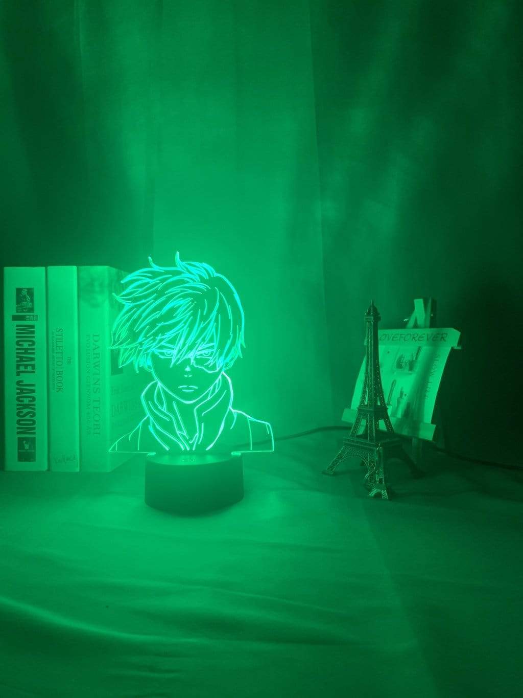 Lampe My Hero Academia Shoto Todoroki Face Design Led Night Light lampe led 3D