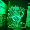 Charger l&#39;image dans la visionneuse de la galerie, Lampe MY HERO ACADEMIA Todoroki Shoto Fire Ice 3D ANIME LAMP Boku no Hero Academia lampe led 3D