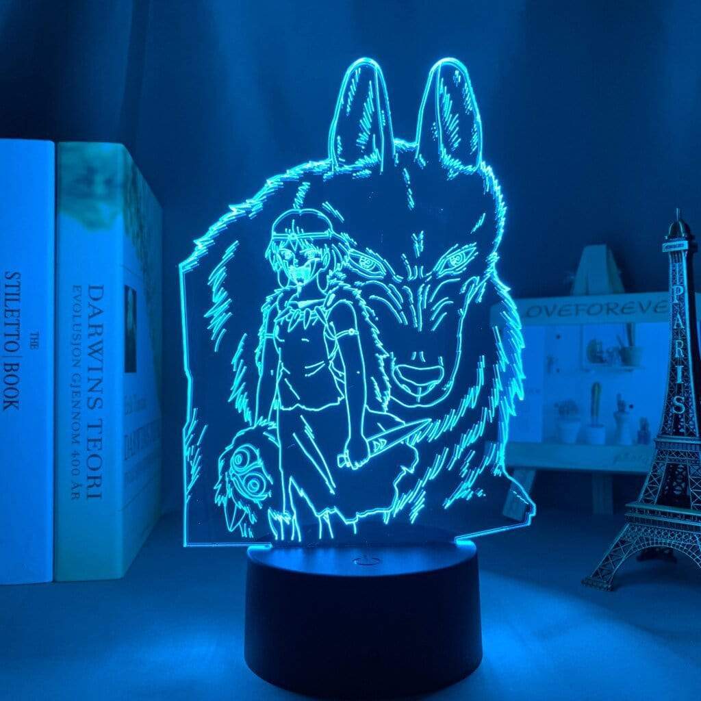 Lampe Princess Mononoke lampe led 3D goodies manga animé