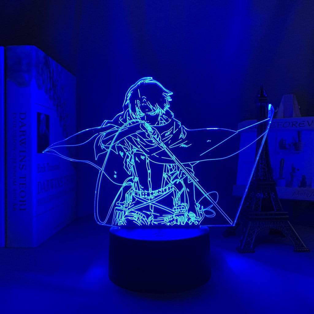 Lampe snk Attack on Titan 3d Lamp Levi Ackerman goodies manga animé