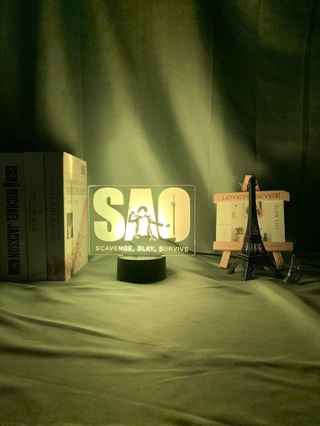 Lampe Sword Art Online Logo Led Night Light for Kid Bedroom Decor lampe led 3D
