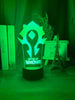 Charger l&#39;image dans la visionneuse de la galerie, Lampe Warcraft Horde Lampe Led 3D veilleuse Décor