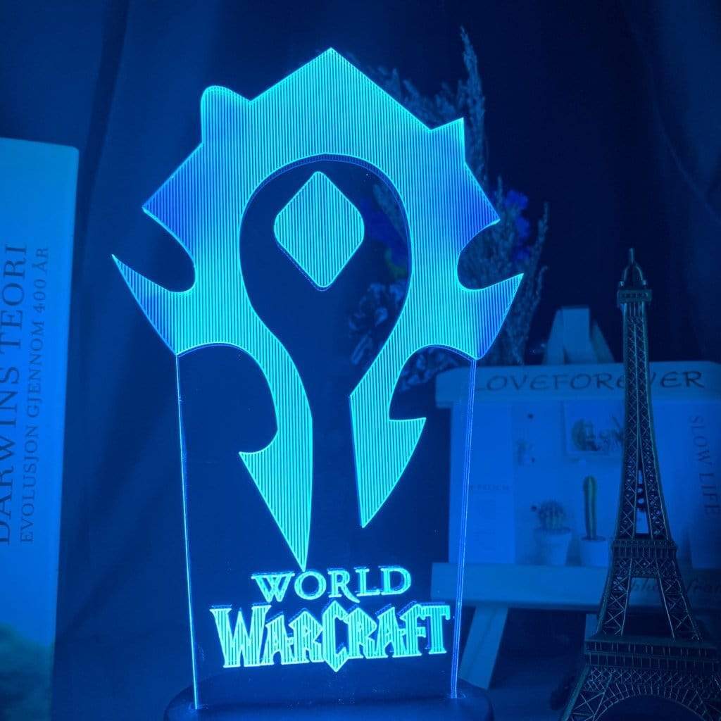 Lampe Warcraft Horde Lampe Led 3D veilleuse Décor
