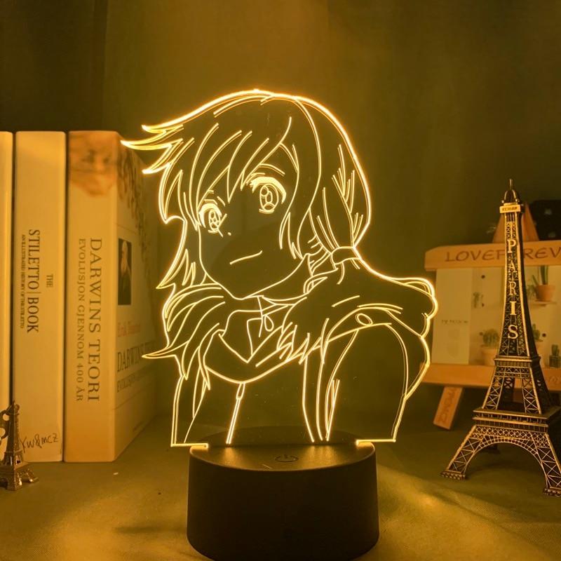 Lampe Your name Mitsuha Miyamizu Led Night Light Anime Lamp for Bedroom Decor lampe led 3D