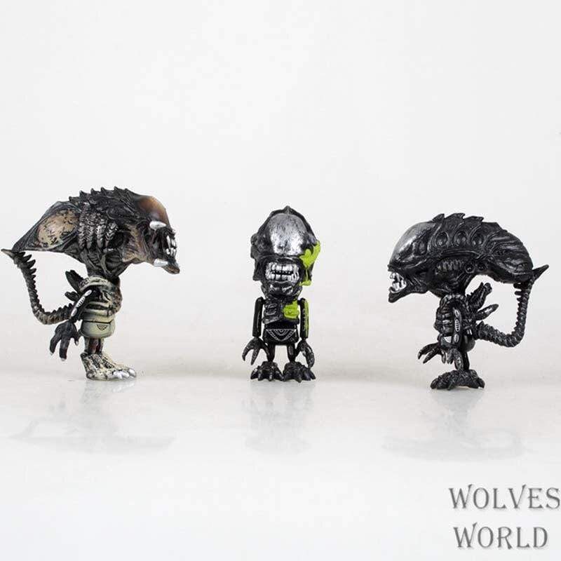 Lot de 6 figurine Q version Predator Series Predator Anniversary Jungle Hunter 8 cm