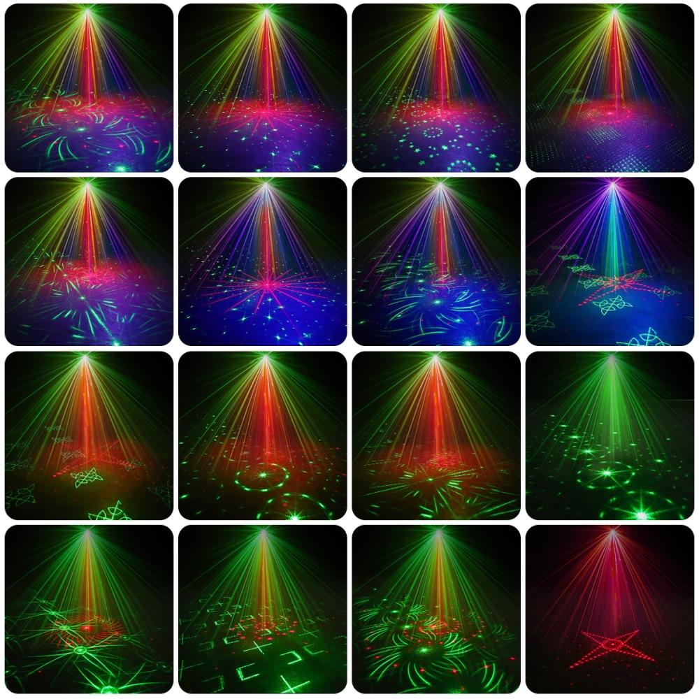 Mini lumière Disco rvb DJ LED Laser projecteur de scène rouge bleu vert lampe USB Rechargeable mariage fête d'anniversaire DJ lampe