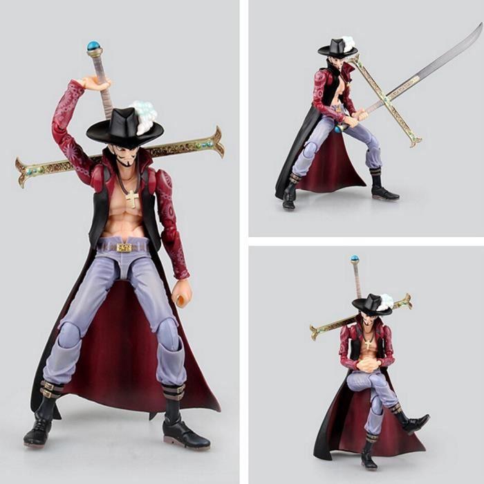 Figurine Articulée One Piece <br>Dracule Mihawk (18cm) - Streetwear Style