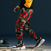 Pantalon CAMOUFLAGE x FIVE™ - Rouge / XS - Boutique en ligne Streetwear