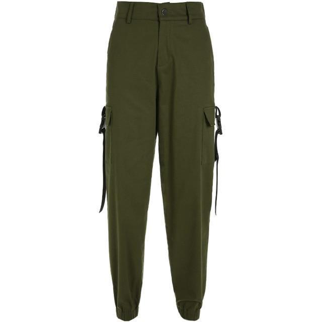 Pantalon MILITAIRE™ - Vert militaire / L - Boutique en ligne Streetwear