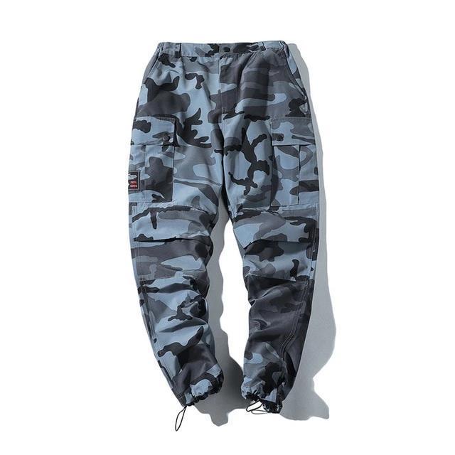 Pantalon STITCHING x CAMOUFLAGE™ - Bleu Camouflage / S - Boutique en ligne Streetwear