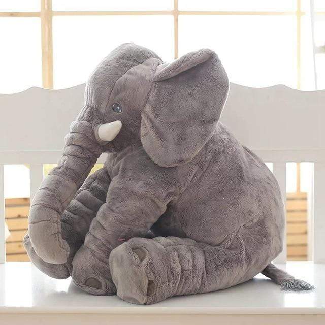 Peluche éléphant oreiller pour bébé 40 cm aide endormissement