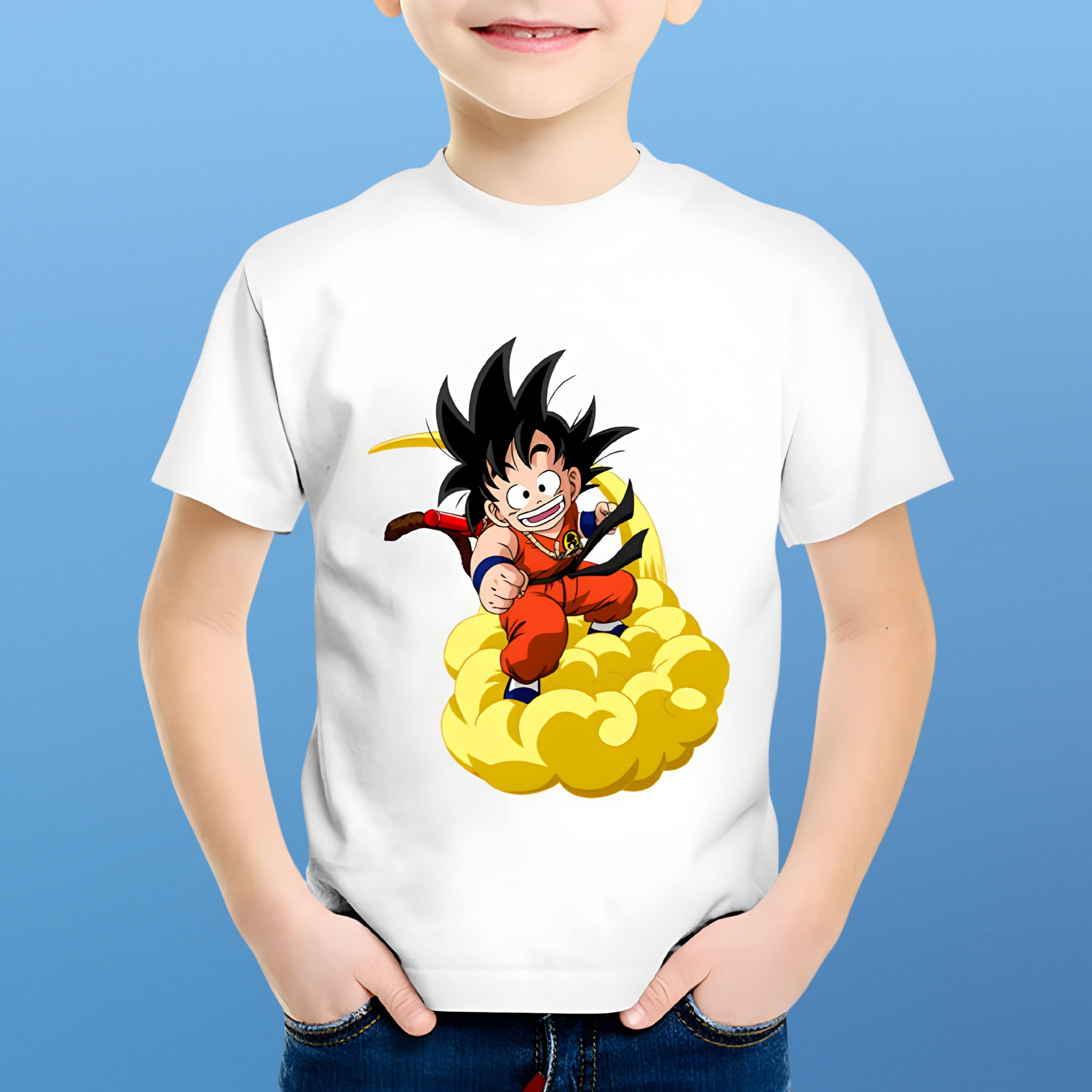 Dragon Ball Z T-Shirt DBZ Enfant Nuage Magique