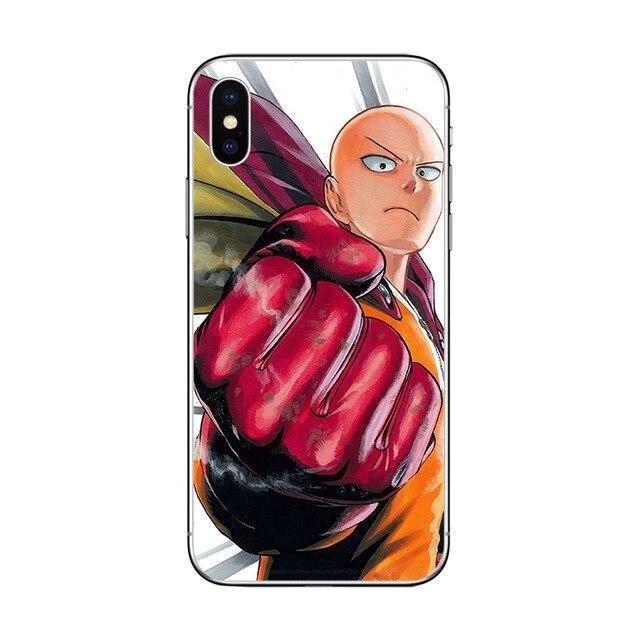 Coque One Punch Man iPhone<br> Chauve Capé - STREETWEAR