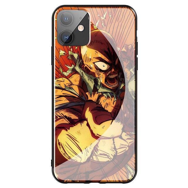 Coque One Punch Man IPhone<br> Saitama Vénère (Verre Trempé) - STREETWEAR